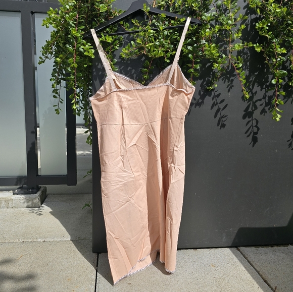 Vintage blush a line slip dress - Picture 4 of 6